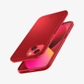 ACS03306 - iPhone 13 Mini Case Thin Fit in red showing the back, front, sides, top and bottom