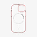 ACS03324 - iPhone 13 Mini Case Ultra Hybrid Mag Safe Compatible in rose crystal showing the inside of case
