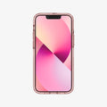ACS03324 - iPhone 13 Mini Case Ultra Hybrid Mag Safe Compatible in rose crystal showing the front