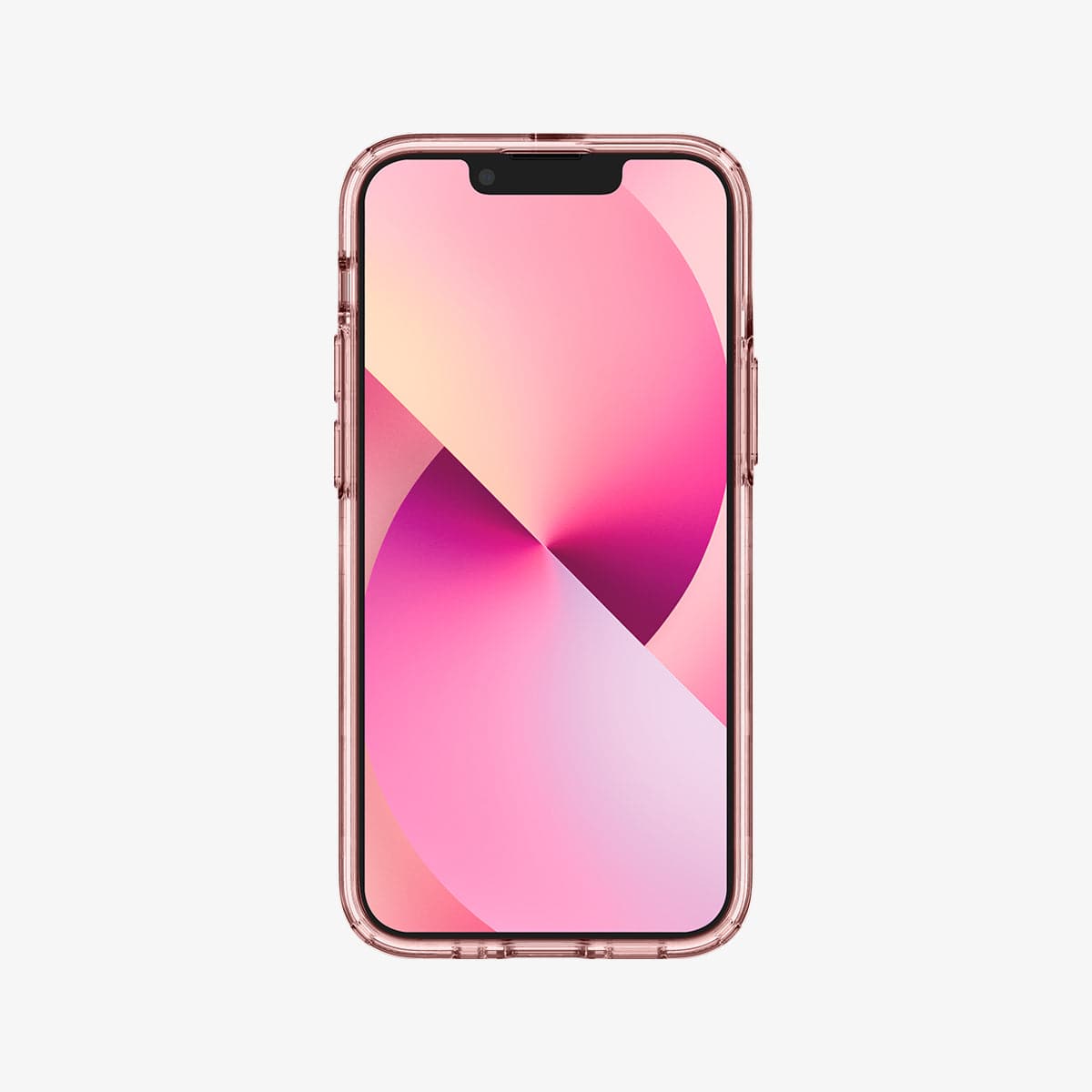 ACS03324 - iPhone 13 Mini Case Ultra Hybrid Mag Safe Compatible in rose crystal showing the front