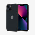 ACS03625 - iPhone 13 Mini Case Ultra Hybrid Matte in frost black showing the back and front