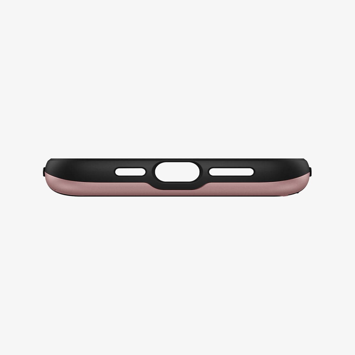 ACS03219 - iPhone 13 Pro Max Case Slim Armor CS in rose gold showing the bottom with precise cutouts