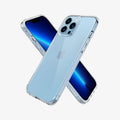ACS03204 - iPhone 13 Pro Max Case Ultra Hybrid in crystal clear showing the back, front and sides