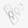 ACS04084 - iPhone 13 Pro Max Case Ultra Hybrid Mag (MagFit) in carbon fiber showing the inside magnetic ring layers
