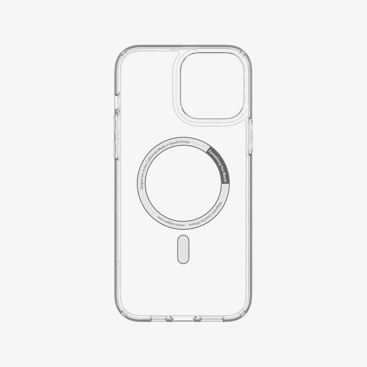 ACS03211 - iPhone 13 Pro Max Case Ultra Hybrid Mag Safe Compatible in graphite showing the inside of case