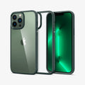 ACS04558 - iPhone 13 Pro Max Case Ultra Hybrid in midnight green showing the back, inside and front