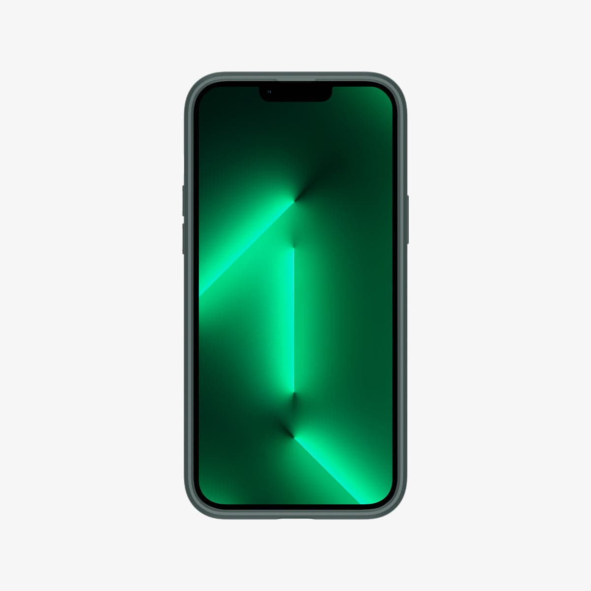 ACS04558 - iPhone 13 Pro Max Case Ultra Hybrid in midnight green showing the front