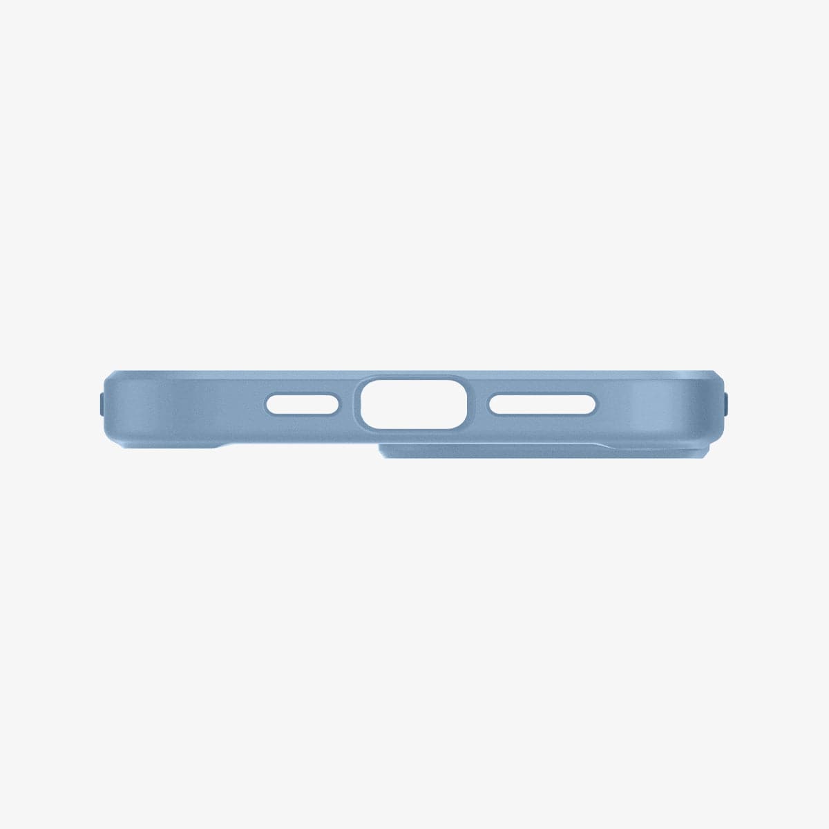 ACS04131 - iPhone 13 Pro Max Case Ultra Hybrid in sierra blue showing the bottom with precise cutouts