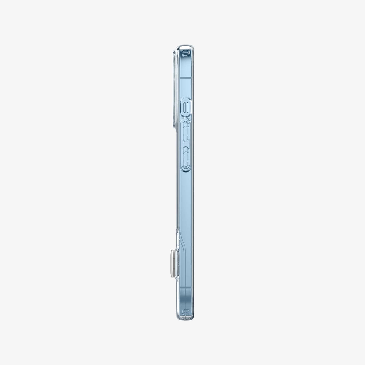 ACS03304 - iPhone 13 Pro Case Slim Armor Essential S in crystal clear showing the side with volume controls