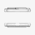 ACS03304 - iPhone 13 Pro Case Slim Armor Essential S in crystal clear showing the top and bottom with precise cutouts