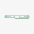 ACS03493 - iPhone 13 Pro Case Thin Fit in apple mint showing the bottom with precise cutouts
