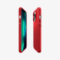 ACS03249 - iPhone 13 Pro Thin Fit in red showing the sides, partial back and front