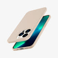 ACS03252 - iPhone 13 Pro Case Thin Fit in sand beige showing the back, front, sides, top and bottom