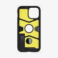 ACS03277 - iPhone 13 Pro Case Tough Armor in black showing the inside of case