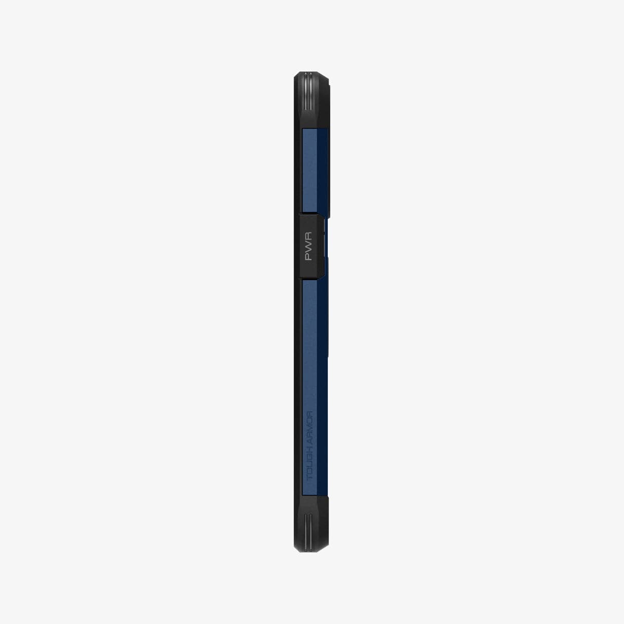 ACS03279 - iPhone 13 Pro Case Tough Armor in navy blue showing the side