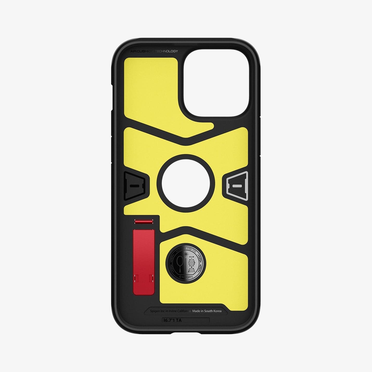 ACS03278 - iPhone 13 Pro Case Tough Armor in red showing the inside of case