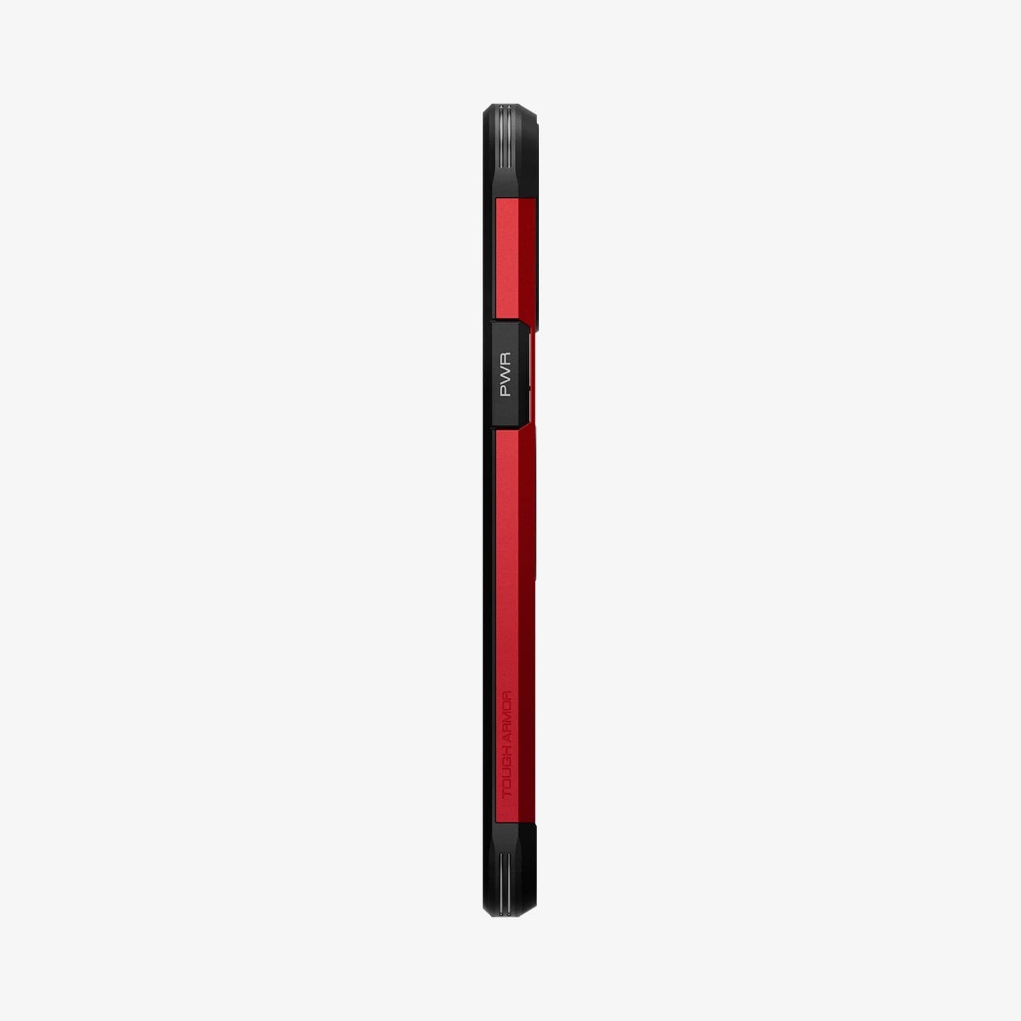 ACS03278 - iPhone 13 Pro Case Tough Armor in red showing the side