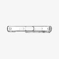 ACS03261 - iPhone 13 Pro Case Ultra Hybrid in crystal clear showing the bottom with precise cutouts