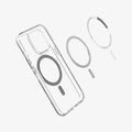 ACS04085 - iPhone 13 Pro Case Ultra Hybrid Mag (MagFit) in carbon fiber showing the inside magnetic ring layers