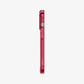 ACS03263 - iPhone 13 Pro Case Ultra Hybrid in red crystal showing the side with volume controls