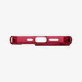 ACS03263 - iPhone 13 Pro Case Ultra Hybrid in red crystal showing the bottom with precise cutouts