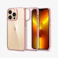ACS03264 - iPhone 13 Pro Case Ultra Hybrid in rose crystal showing the back, inside and front