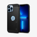 ACS03222 - iPhone 13 Pro Max Case Tough Armor in black showing the back and front