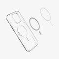 ACS04970 - iPhone 14 Pro Case Ultra Hybrid (MagFit) in graphite showing the inside with magnetic layers