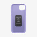  ACS06780 - iPhone 15 Case Thin Fit in iris purple showing the inside of case