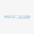 ACS06781 - iPhone 15 Case Thin Fit in mute blue showing the bottom
