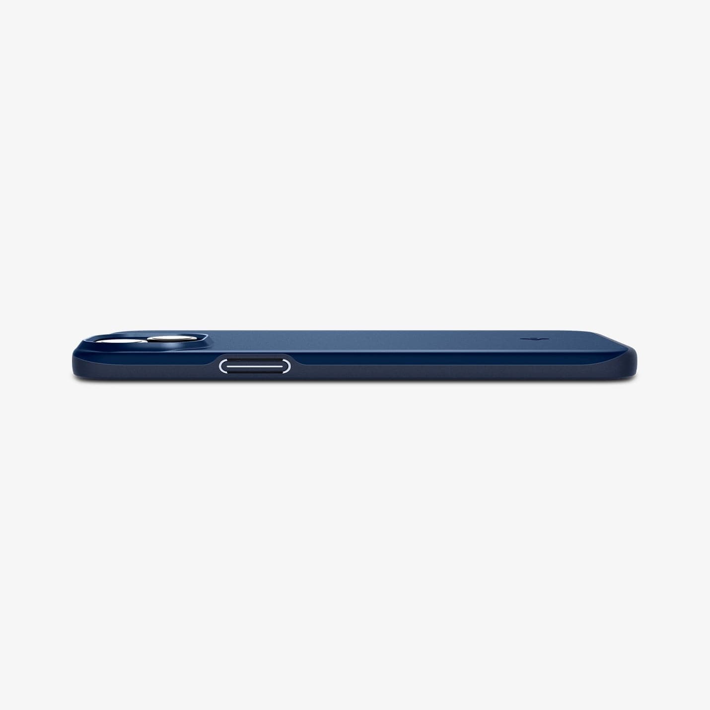  ACS06777 - iPhone 15 Case Thin Fit in navy blue showing the side