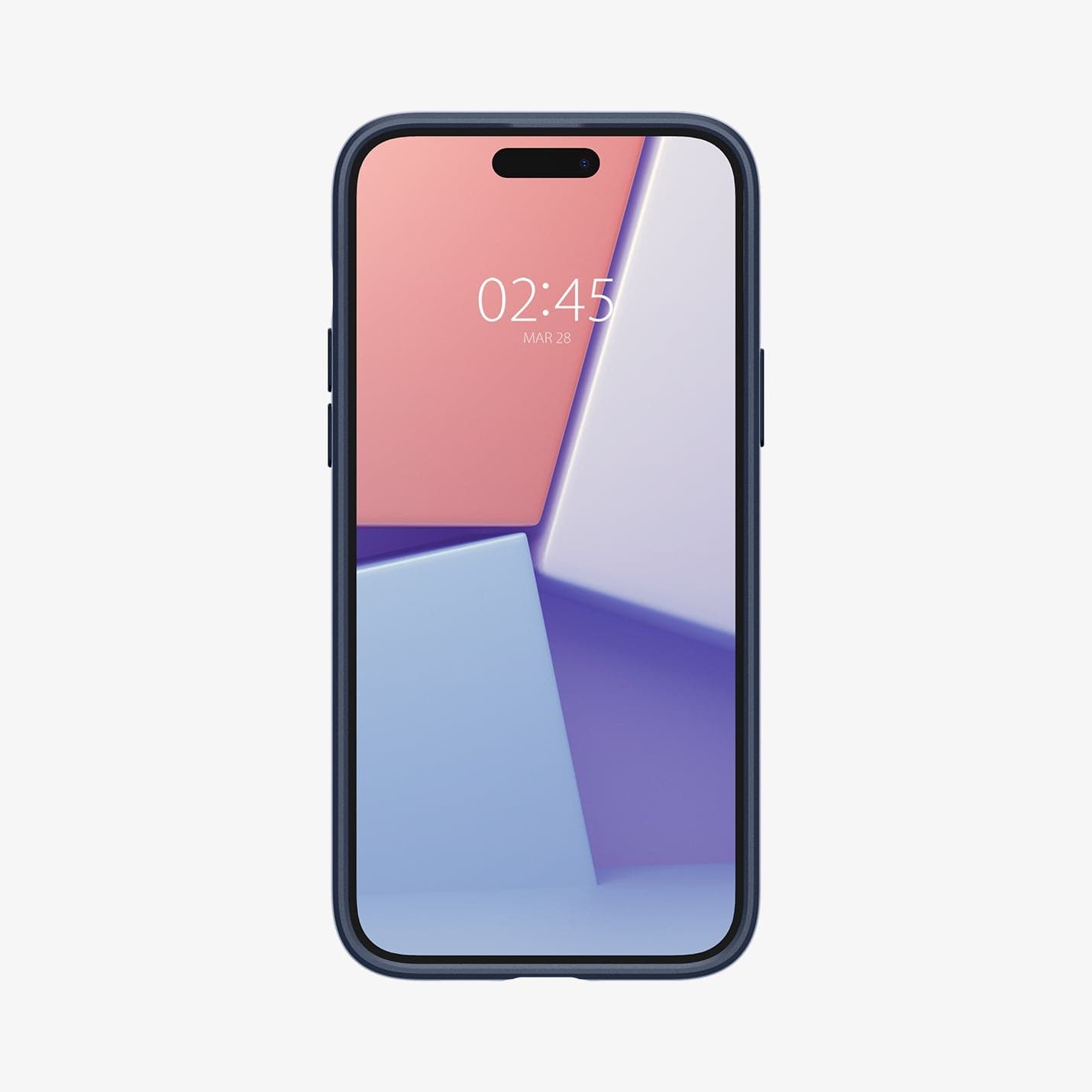  ACS06777 - iPhone 15 Case Thin Fit in navy blue showing the front
