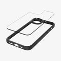 ACS06799 - iPhone 15 Case Ultra Hybrid in matte black showing the multiple layers of case