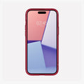ACS06794 - iPhone 15 Case Ultra Hybrid in red crystal showing the front