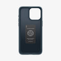 ACS06688 - iPhone 15 Pro Case Thin Fit in metal slate showing the inside of case