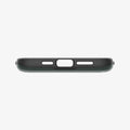 ACS04983 - iPhone 14 Pro Case Slim Armor CS in abyss green showing the bottom with precise cutouts