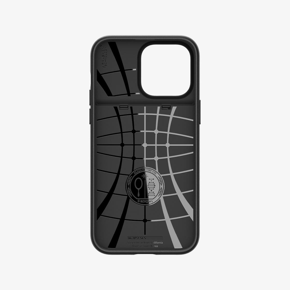 ACS04982 - iPhone 14 Pro Case Slim Armor CS in metal slate showing the inside of case