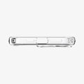  ACS06707 - iPhone 15 Pro Case Ultra Hybrid in crystal clear showing the bottom with precise cutouts