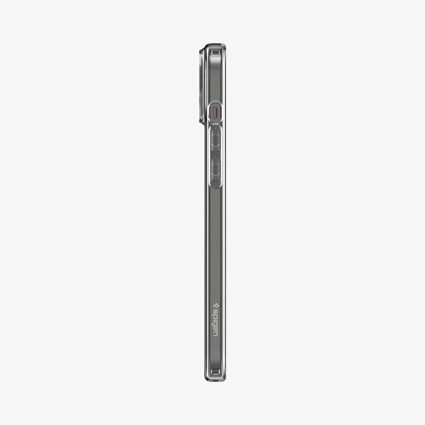ACS06647 - iPhone 15 Plus Case Liquid Crystal in crystal clear showing the side