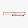ACS06560 - iPhone 15 Pro Max Case Liquid Crystal Glitter in rose quartz showing the bottom