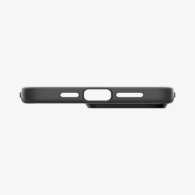 ACS06544 - iPhone 15 Pro Max Case Thin Fit in black showing the bottom