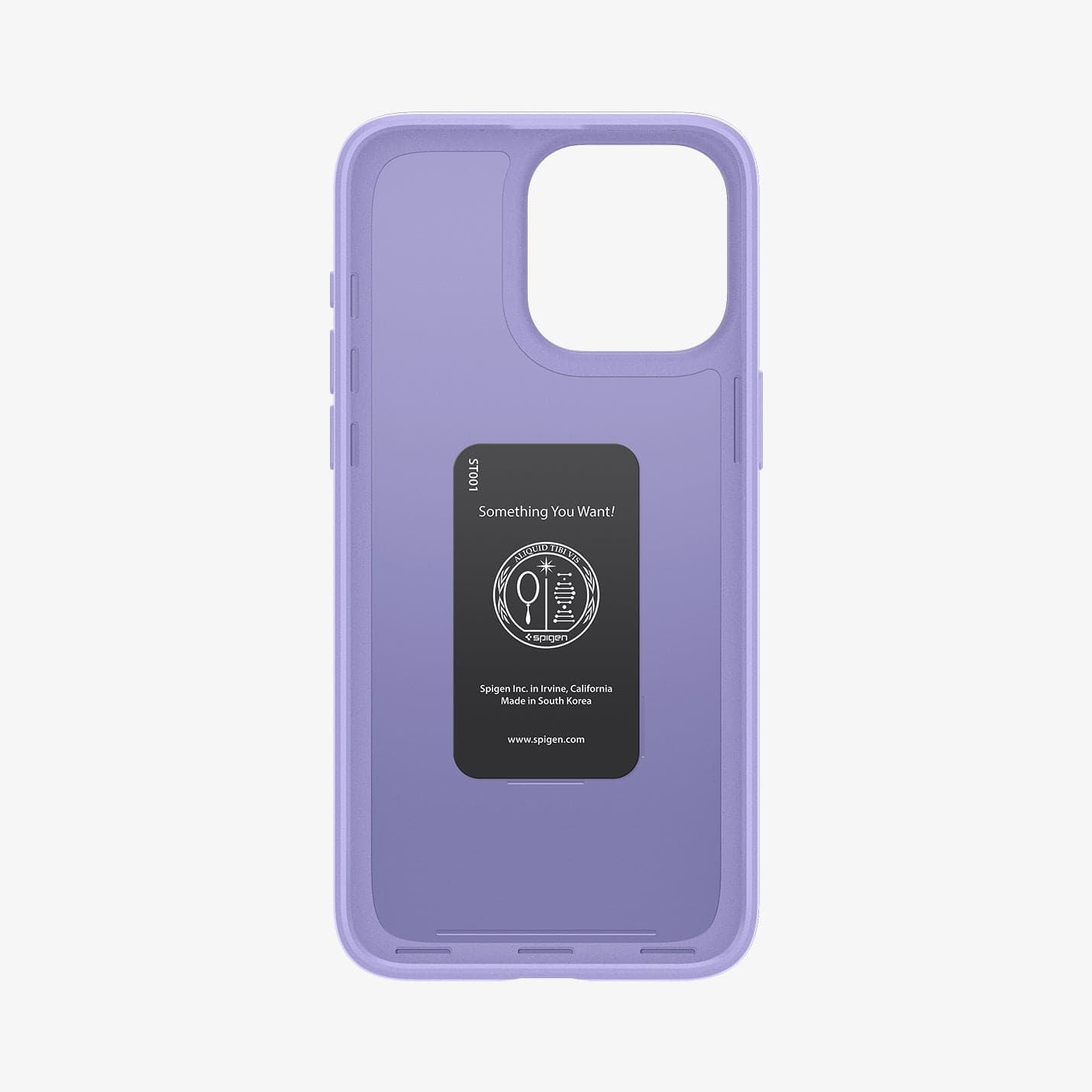 ACS06549 - iPhone 15 Pro Max Case Thin Fit in iris purple showing the inside of case