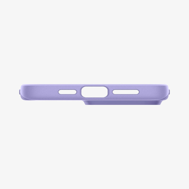 ACS06549 - iPhone 15 Pro Max Case Thin Fit in iris purple showing the bottom