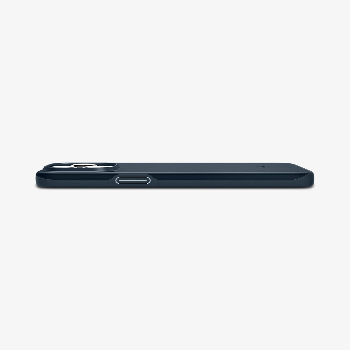  ACS06546 - iPhone 15 Pro Max Case Thin Fit in metal slate showing the side
