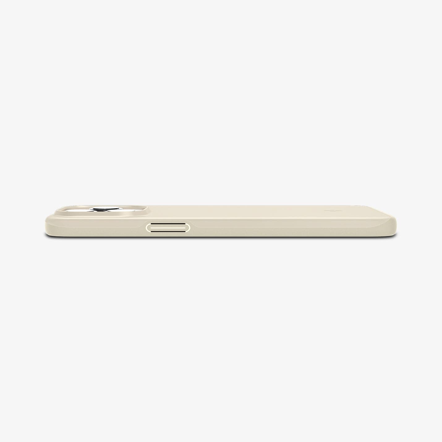  ACS06551 - iPhone 15 Pro Max Case Thin Fit in mute beige showing the side