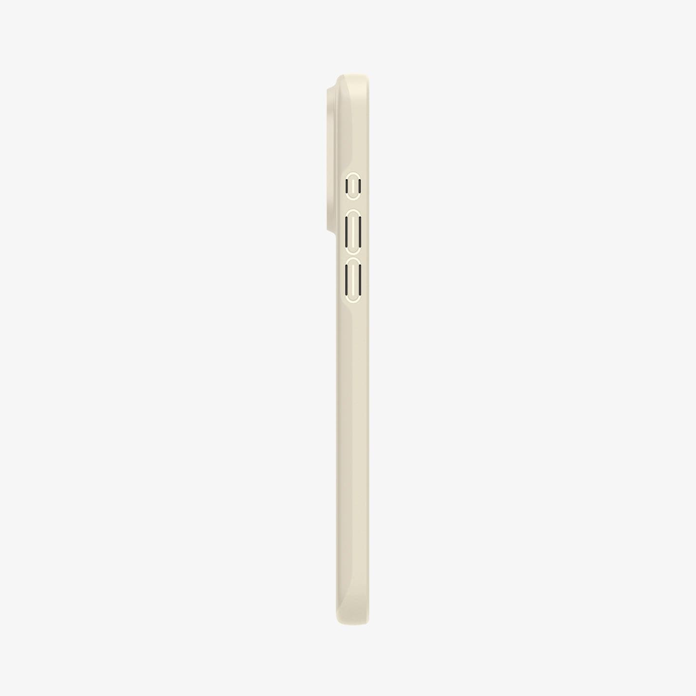 ACS06551 - iPhone 15 Pro Max Case Thin Fit in mute beige showing the side