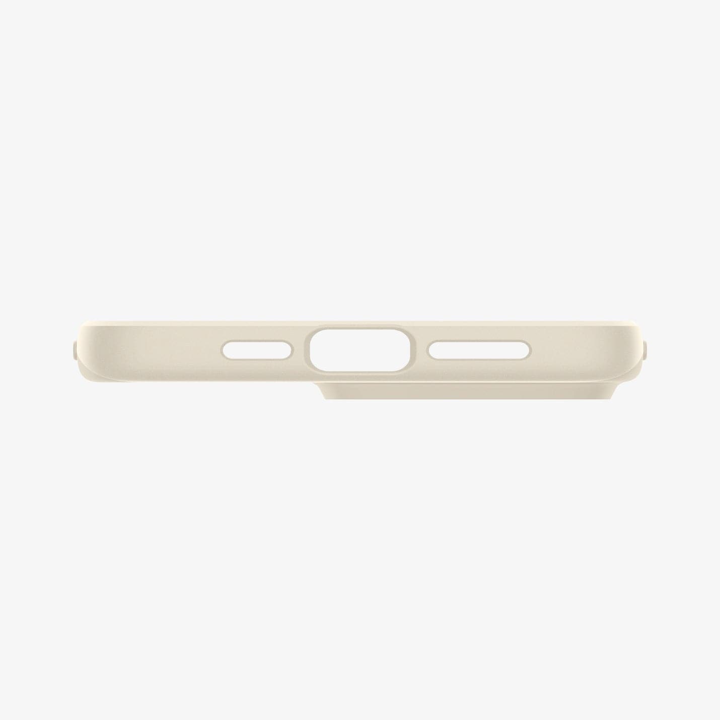 ACS06551 - iPhone 15 Pro Max Case Thin Fit in mute beige showing the bottom