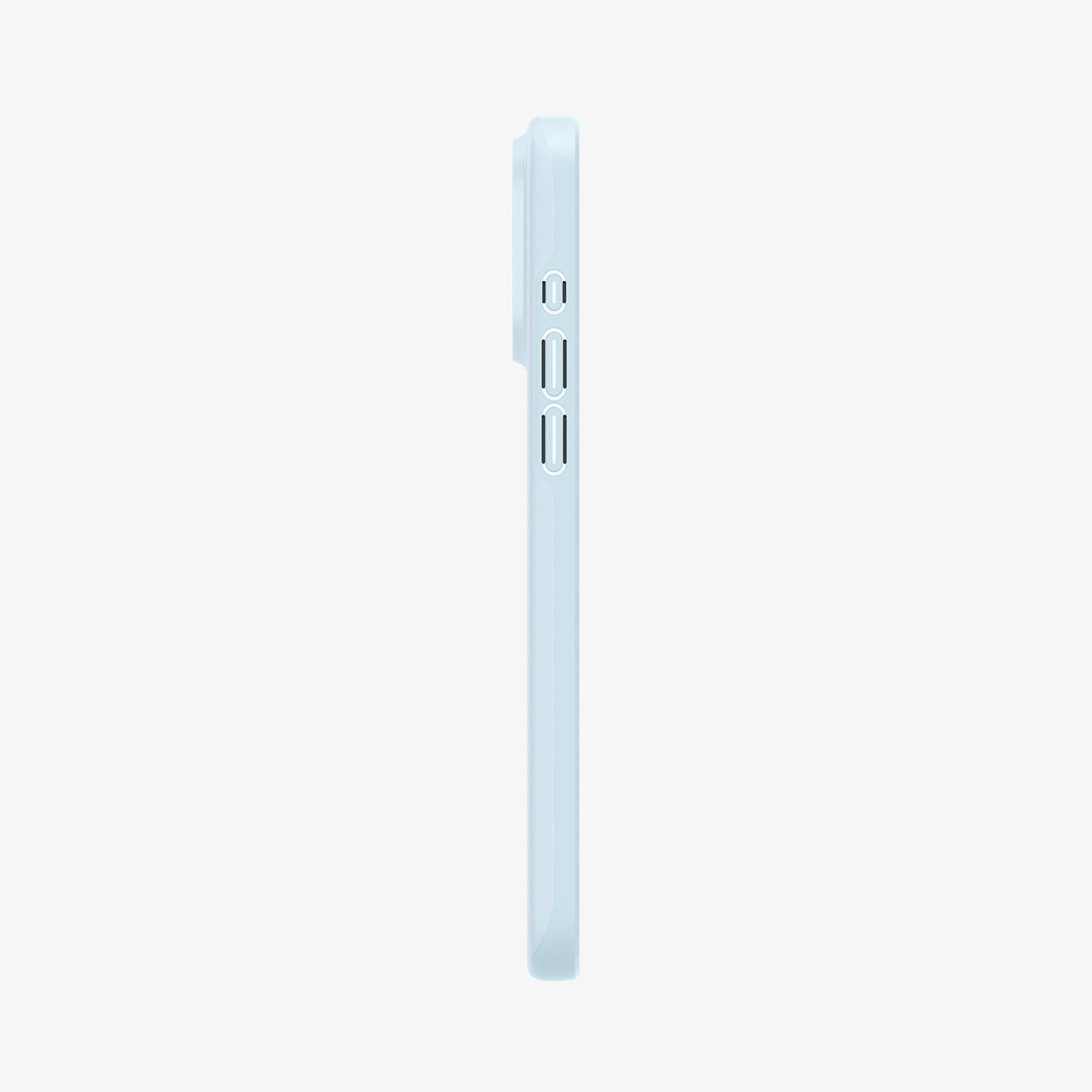 ACS06550 - iPhone 15 Pro Max Case Thin Fit in mute blue showing the side