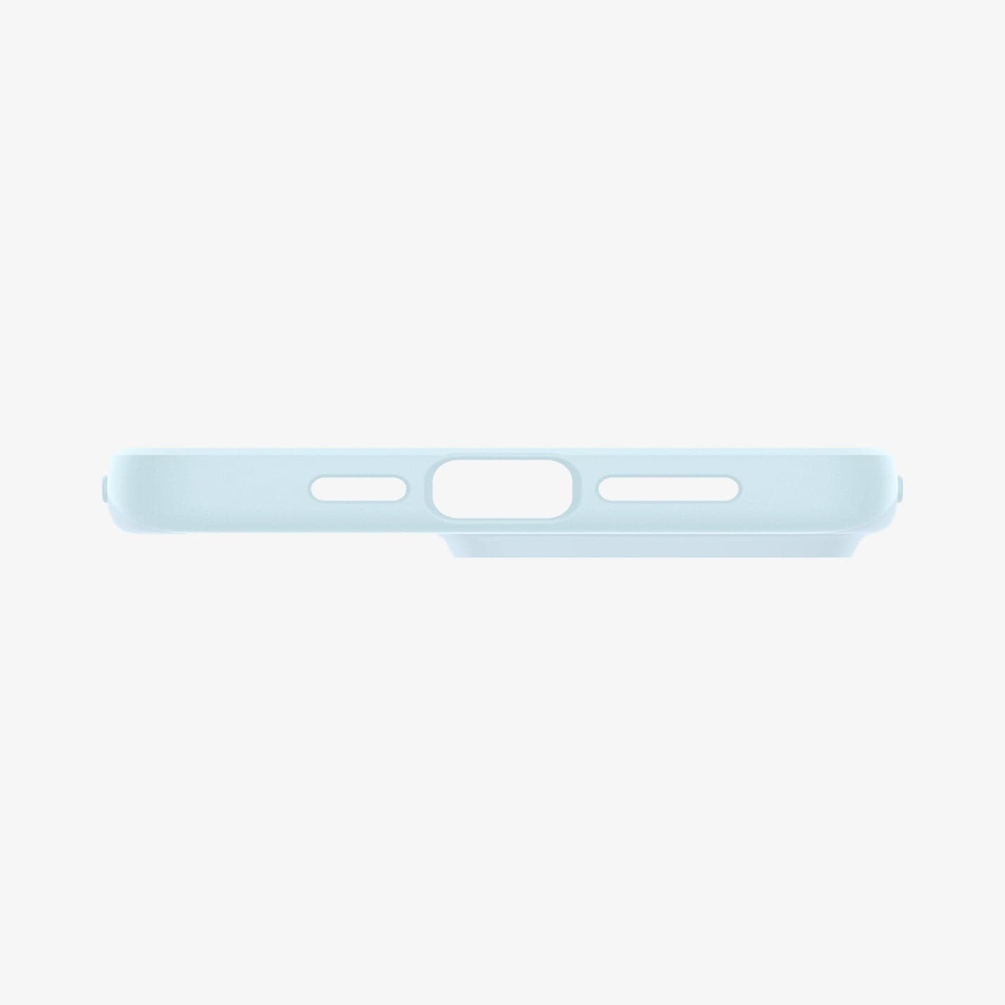 ACS06550 - iPhone 15 Pro Max Case Thin Fit in mute blue showing the bottom