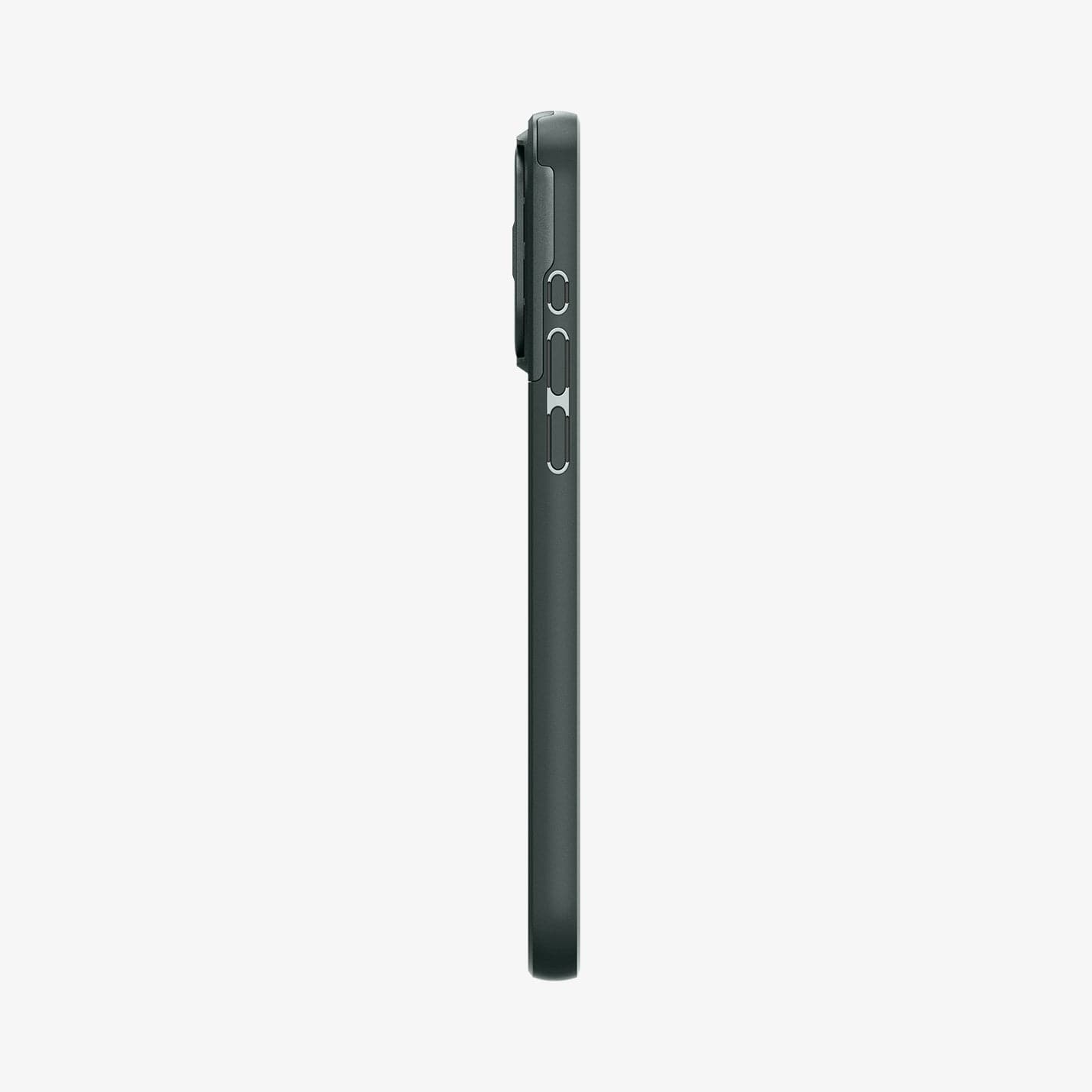 ACS06600 - iPhone 15 Pro Max Case Optik Armor (MagFit) in abyss green showing the side